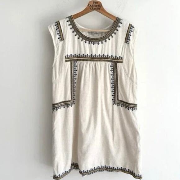 World Market Dresses & Skirts - Bohemian World Market Embroidered Summer Lounge Dress boho chic Small Medium